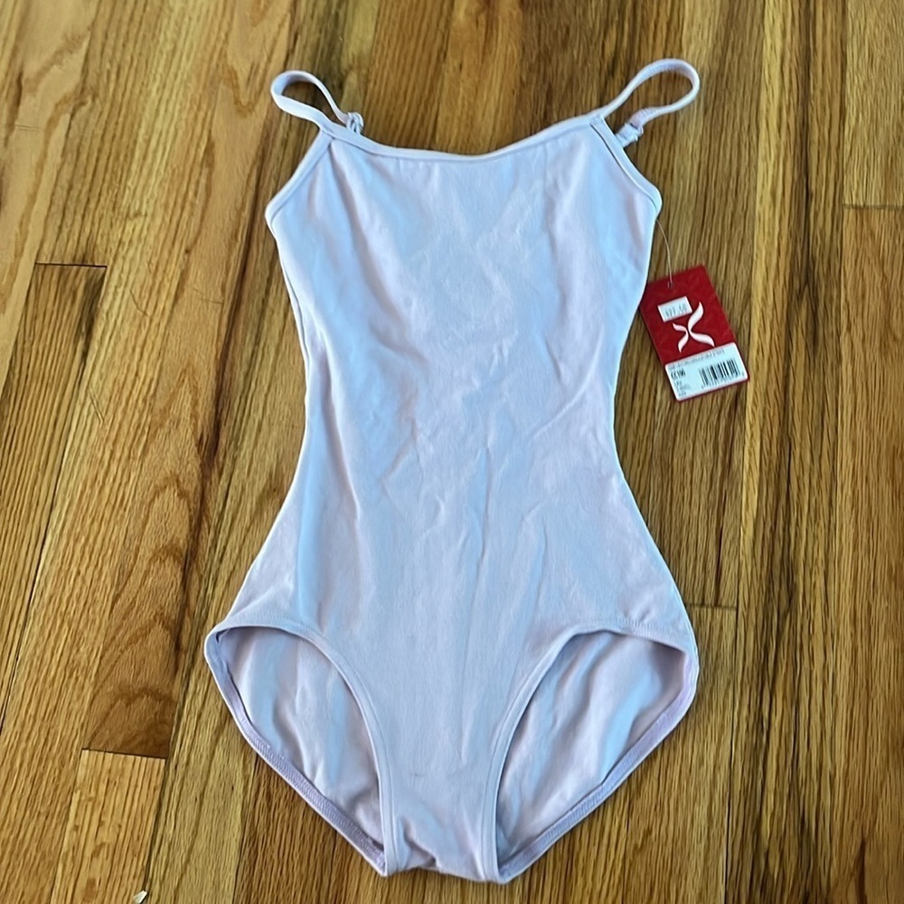 NWT CAPEZIO cami leotard w/ adjustable straps XS